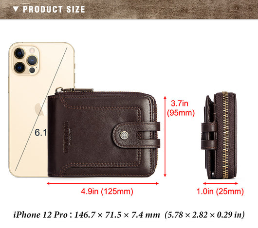 Billetera Corta de Cuero para Hombre con Protección Antirrobo - Image 9