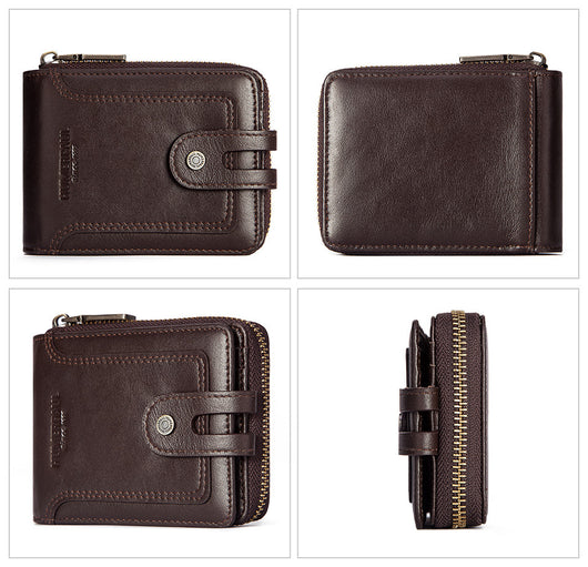 Billetera Corta de Cuero para Hombre con Protección Antirrobo - Image 17