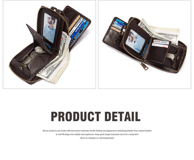 Billetera Corta de Cuero para Hombre con Protección Antirrobo - Image 18