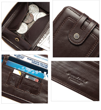Billetera Corta de Cuero para Hombre con Protección Antirrobo - Image 19