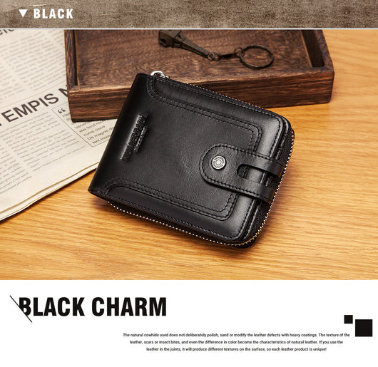 Billetera Corta de Cuero para Hombre con Protección Antirrobo - Image 20