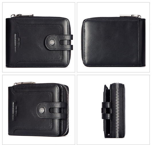 Billetera Corta de Cuero para Hombre con Protección Antirrobo - Image 21