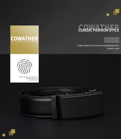 Cinturón de Cuero para Hombre con Hebilla Automática - Image 9