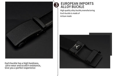 Cinturón de Cuero para Hombre con Hebilla Automática - Image 17