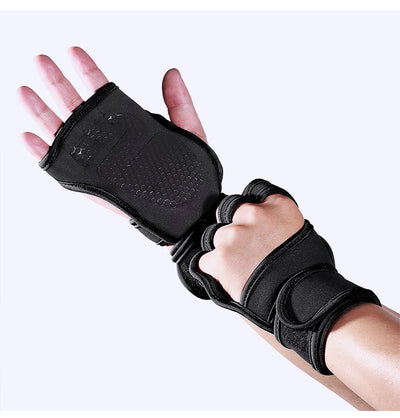 Guantes de Levantamiento de Pesas Antideslizantes de Medio Dedo - Image 11