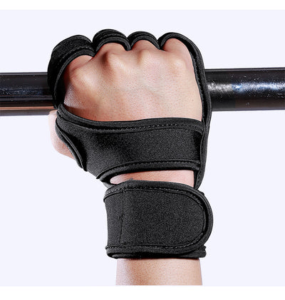 Guantes de Levantamiento de Pesas Antideslizantes de Medio Dedo - Image 13
