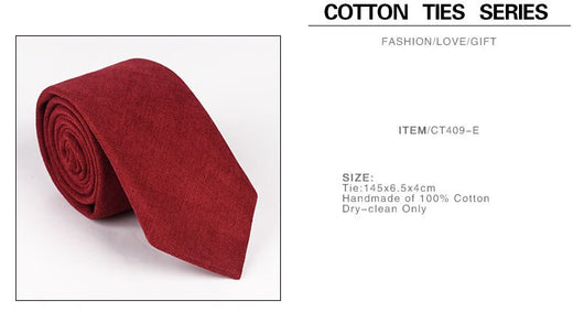 Corbata Casual de Color Liso - Image 26