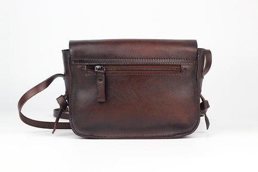 Bolsa de Cuero Retro Artesanal con Flecos para Mujer - Image 18