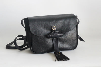 Bolsa de Cuero Retro Artesanal con Flecos para Mujer - Image 24
