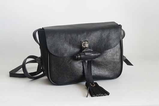 Bolsa de Cuero Retro Artesanal con Flecos para Mujer - Image 24