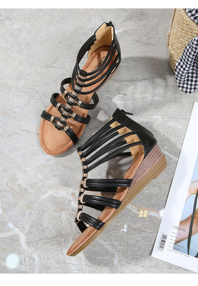 Sandalias Romanas con Cuña para Mujer - Estilo Clásico y Comodidad - Image 13