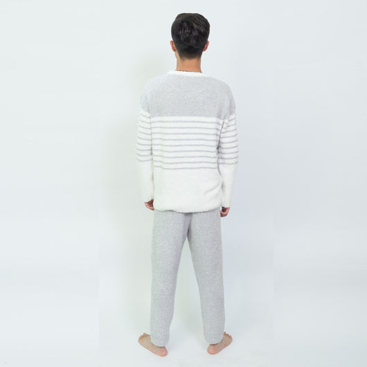 Pijamas de Hombre Rayas Suaves - Otoño e Invierno - Image 11