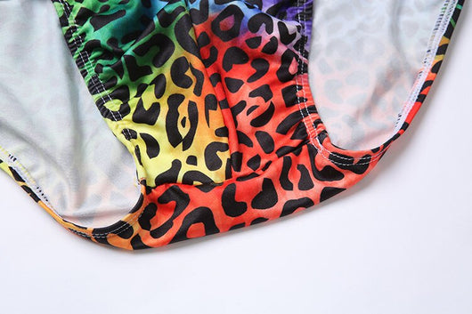 Bañador Estampado Leopardo para Hombre - Shorts de Baño Ajustados - Image 4