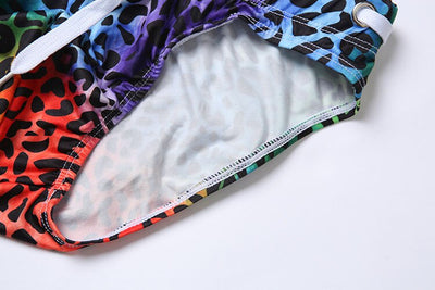 Bañador Estampado Leopardo para Hombre - Shorts de Baño Ajustados - Image 5