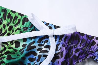 Bañador Estampado Leopardo para Hombre - Shorts de Baño Ajustados - Image 6