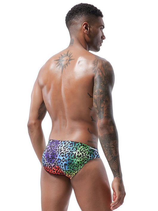 Bañador Estampado Leopardo para Hombre - Shorts de Baño Ajustados - Image 11