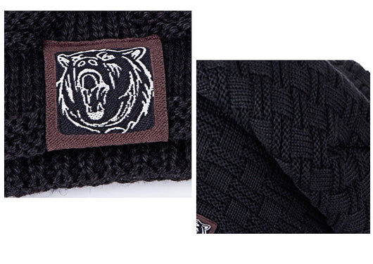 Gorro de Lana Tejida con Forro de Terciopelo para Invierno - Image 12