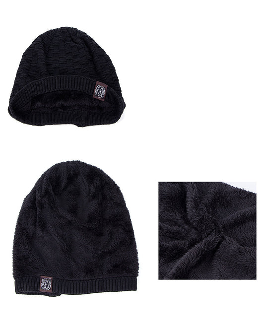 Gorro de Lana Tejida con Forro de Terciopelo para Invierno - Image 13