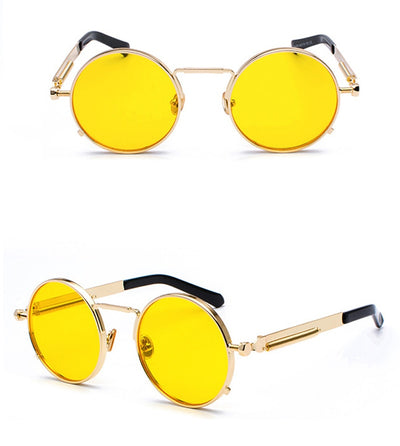 Gafas de Sol Estilo Punk con Patas Metálicas y Lentes Reflectivas - Image 11