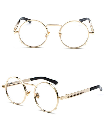 Gafas de Sol Estilo Punk con Patas Metálicas y Lentes Reflectivas - Image 15