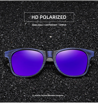Gafas de Sol Retro con Marco de Madera y Lentes Polarizadas - Image 8