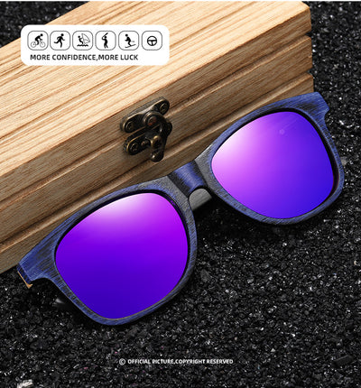 Gafas de Sol Retro con Marco de Madera y Lentes Polarizadas - Image 9