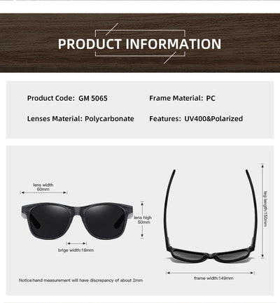 Gafas de Sol Retro con Marco de Madera y Lentes Polarizadas - Image 10