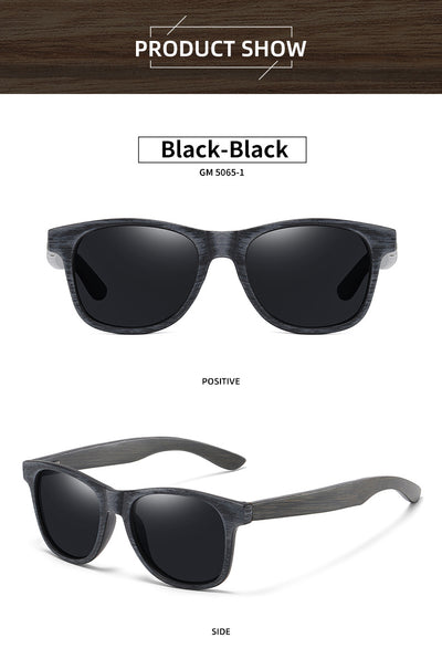 Gafas de Sol Retro con Marco de Madera y Lentes Polarizadas - Image 13