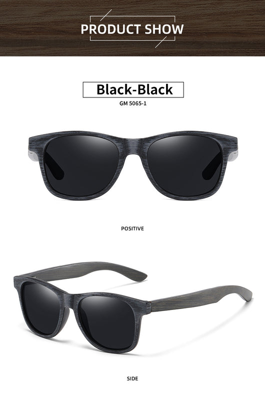 Gafas de Sol Retro con Marco de Madera y Lentes Polarizadas - Image 13