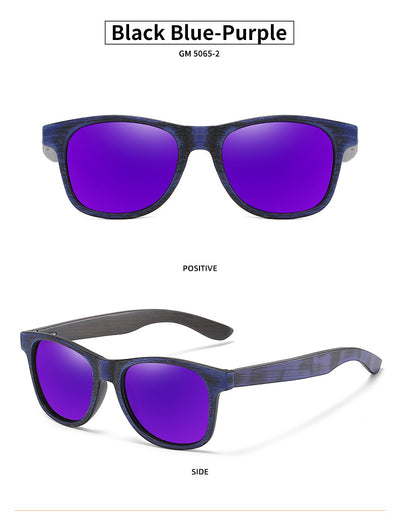 Gafas de Sol Retro con Marco de Madera y Lentes Polarizadas - Image 15