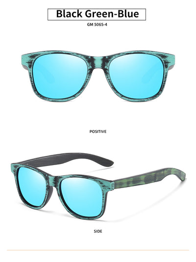 Gafas de Sol Retro con Marco de Madera y Lentes Polarizadas - Image 17