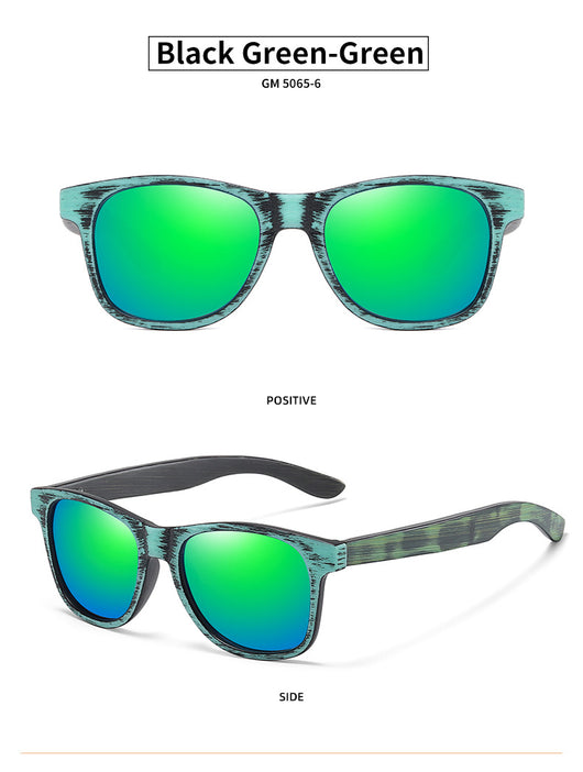 Gafas de Sol Retro con Marco de Madera y Lentes Polarizadas - Image 19