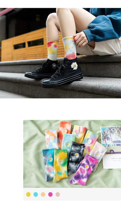 Calcetines Cortos Tie-Dye Margaritas - Image 3