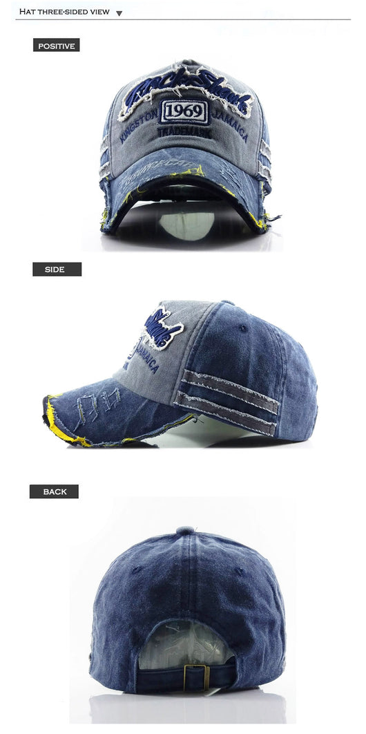 Gorra de Béisbol Vintage 1969 Estilo Retro Desgastado - Image 5