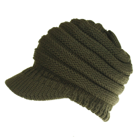Gorro Tejido con Agujero para Coleta - Beanie Cálido para Mujer Otoño Invierno - Image 31