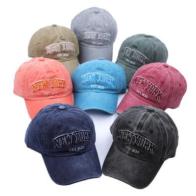 Gorra de Béisbol Vintage con Bordado de Letras y Tela Lavada - Image 9