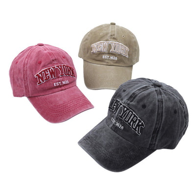 Gorra de Béisbol Vintage con Bordado de Letras y Tela Lavada - Image 10