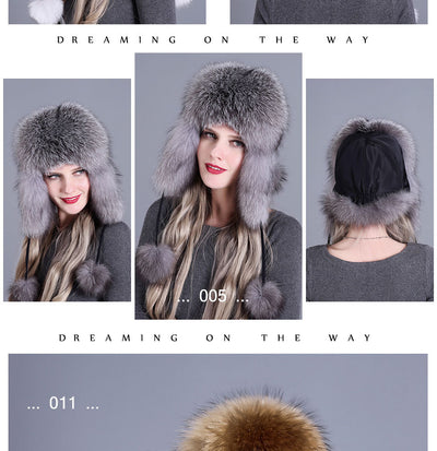 Gorro de Piel de Zorro para Mujer - Image 12