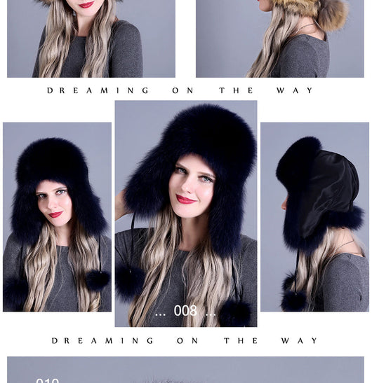 Gorro de Piel de Zorro para Mujer - Image 14