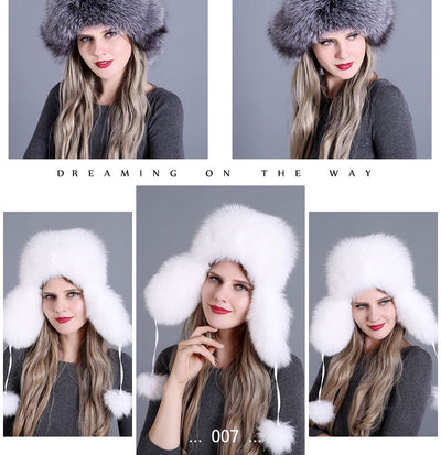 Gorro de Piel de Zorro para Mujer - Image 16