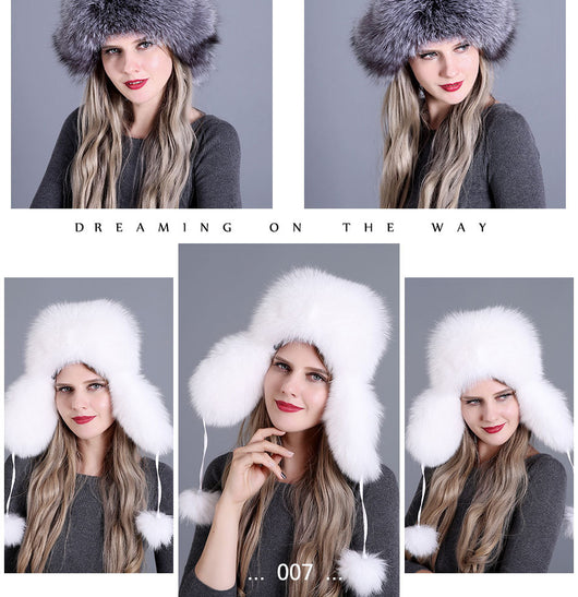 Gorro de Piel de Zorro para Mujer - Image 16