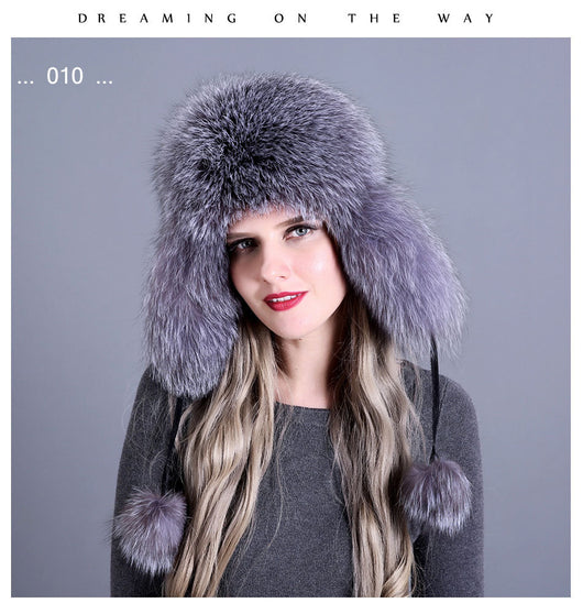 Gorro de Piel de Zorro para Mujer - Image 17