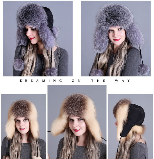 Gorro de Piel de Zorro para Mujer - Image 18