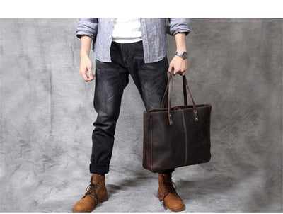 Bolso de Cuero Retro para Hombre - Gran Capacidad Premium - Image 9