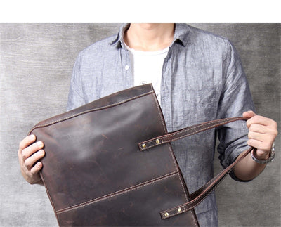 Bolso de Cuero Retro para Hombre - Gran Capacidad Premium - Image 11