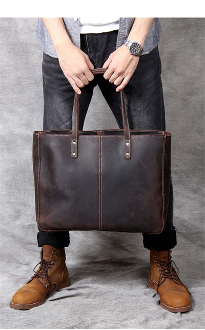 Bolso de Cuero Retro para Hombre - Gran Capacidad Premium - Image 12