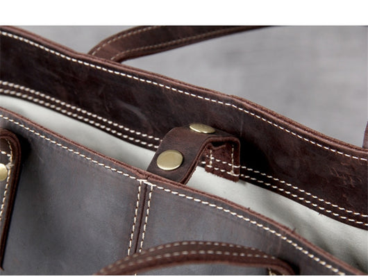 Bolso de Cuero Retro para Hombre - Gran Capacidad Premium - Image 21