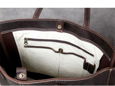 Bolso de Cuero Retro para Hombre - Gran Capacidad Premium - Image 26
