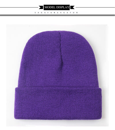 Gorro de Lana Tejido para Otoño e Invierno - Image 36