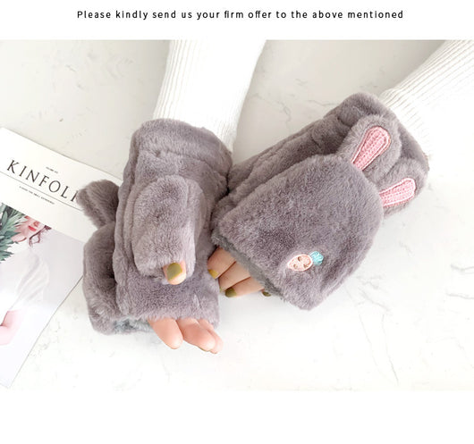 Guantes de Invierno para Niña con Forro de Terciopelo - Estilo Coreano - Image 3